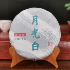 月光白250克小饼 云南大叶种白茶 滋味香醇茶汤甜润 景谷大树白茶